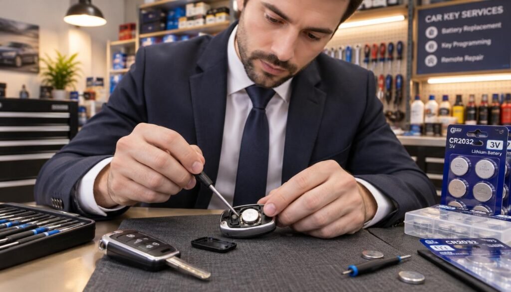 remplacement de pile bouton
